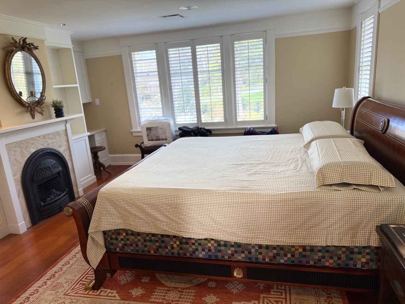 Bedroom after a clean