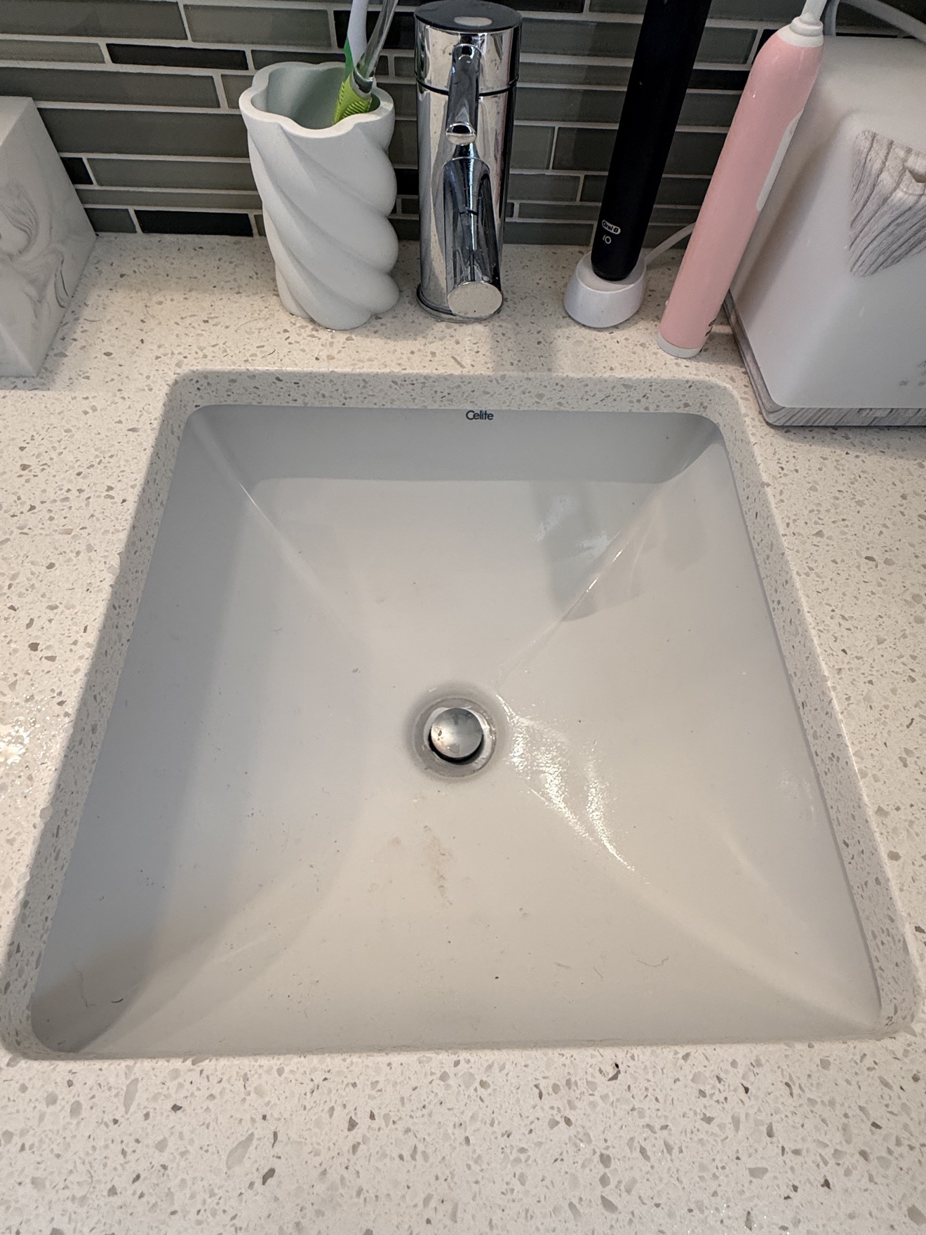Bathroom sink BEFORE cleaning