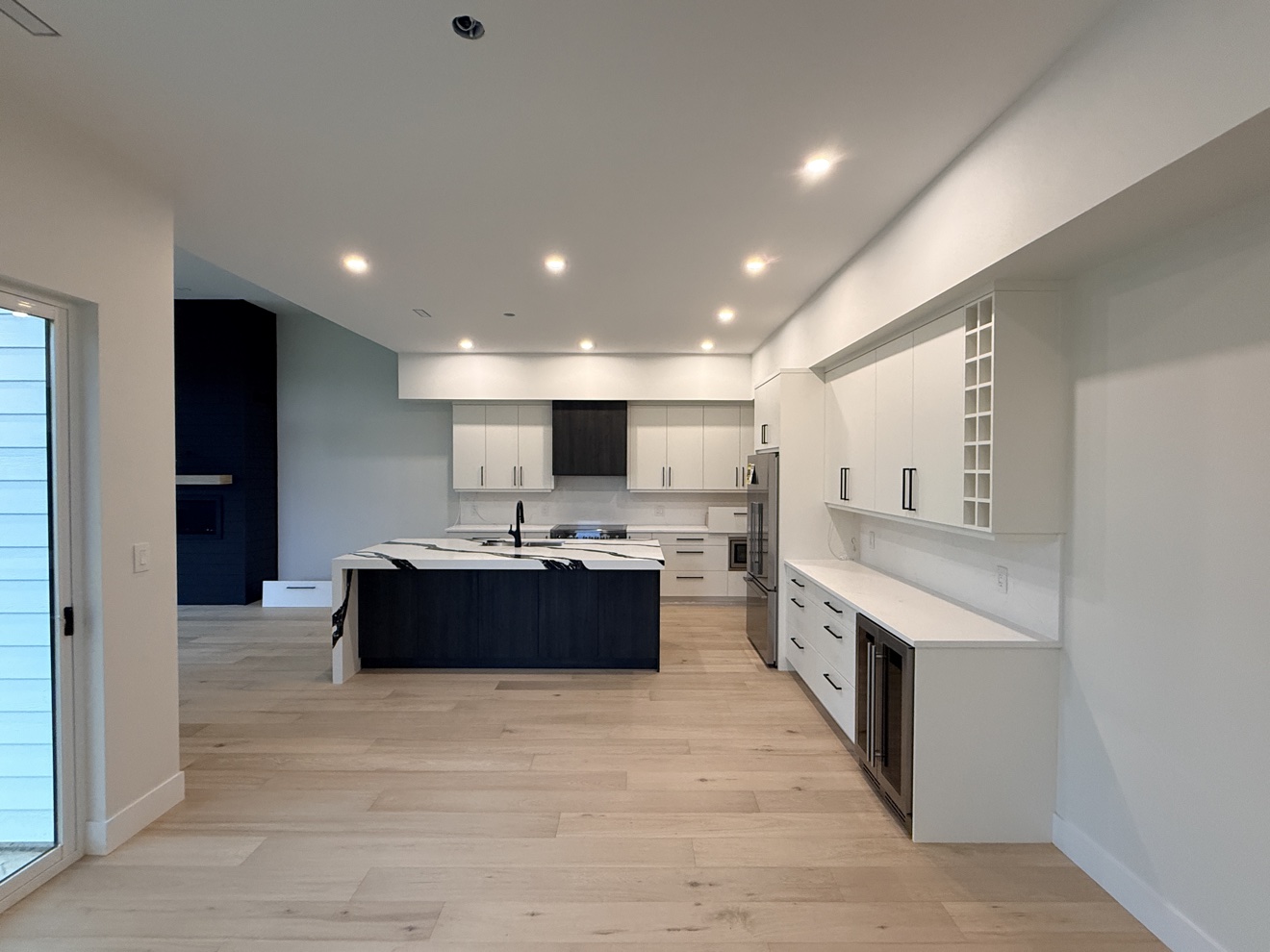 Modern kitchen after a deep clean